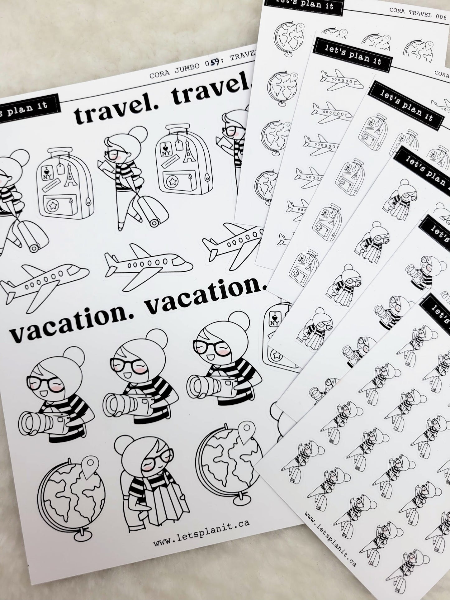 Cora | TRAVEL | character stickers
