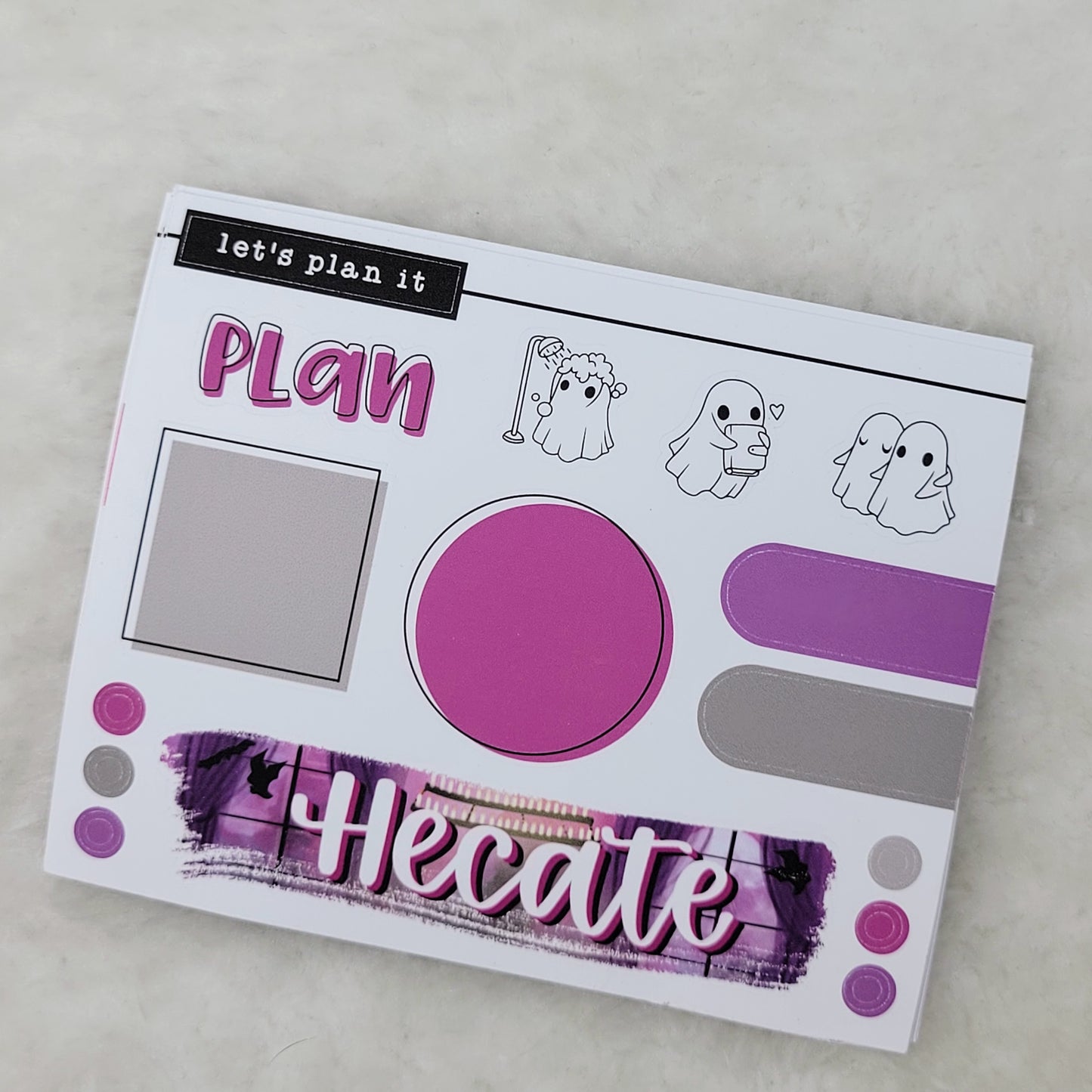Name banner sticker sheets