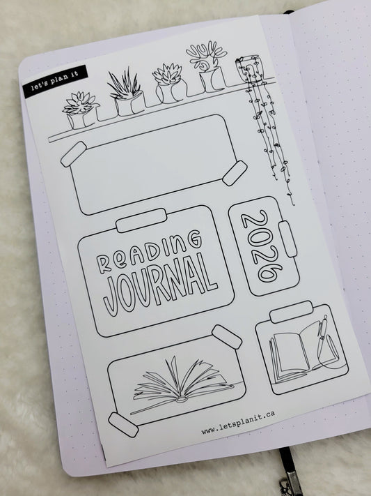 Build Your Own Book Journal | Stickers | 2 paper types|  39 variants
