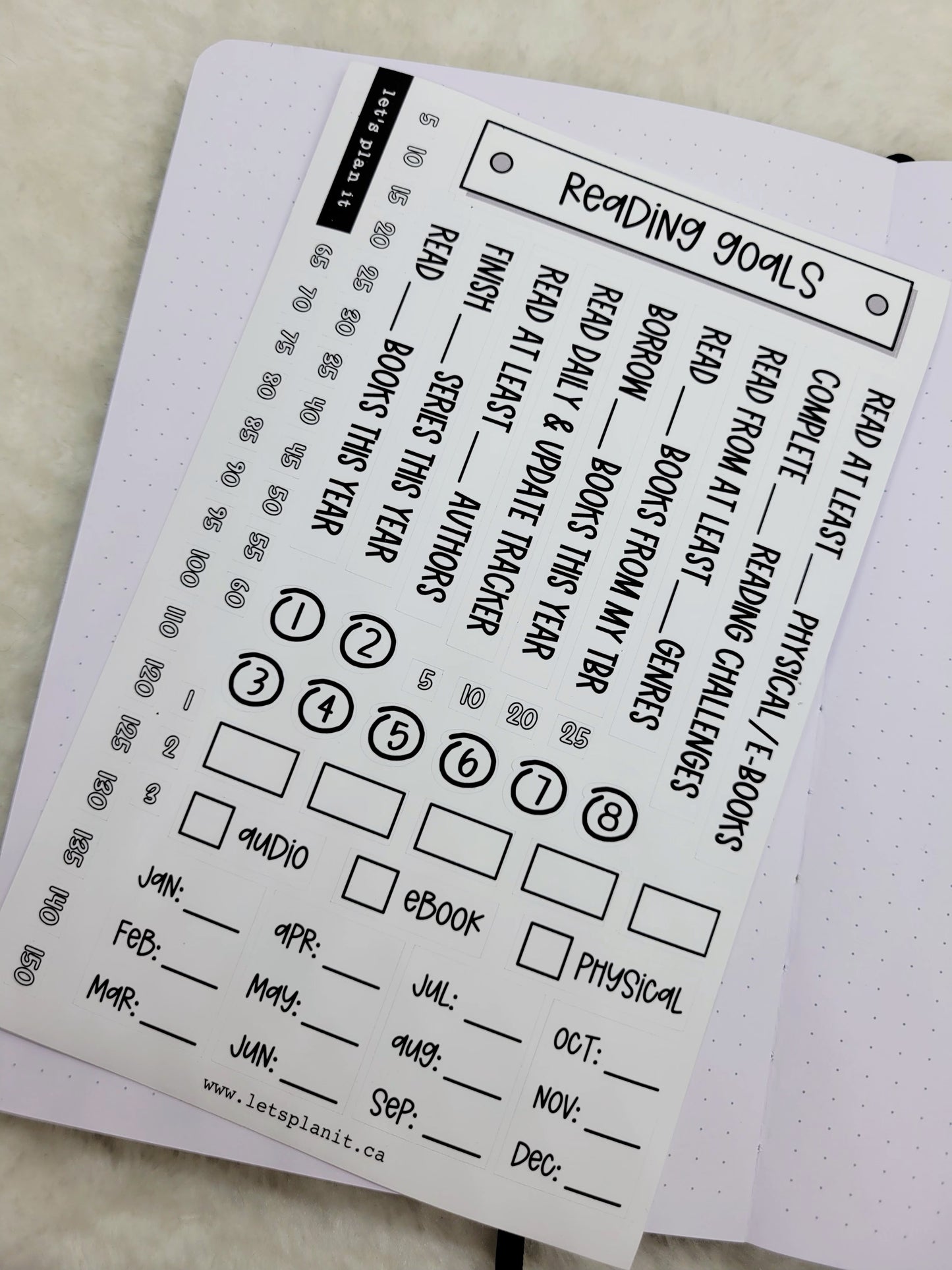 Build Your Own Book Journal | Stickers | 2 paper types|  39 variants