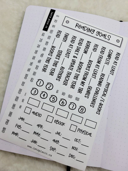 Build Your Own Book Journal | Stickers | 2 paper types|  39 variants