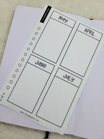 Build Your Own Book Journal | Stickers | 2 paper types|  39 variants