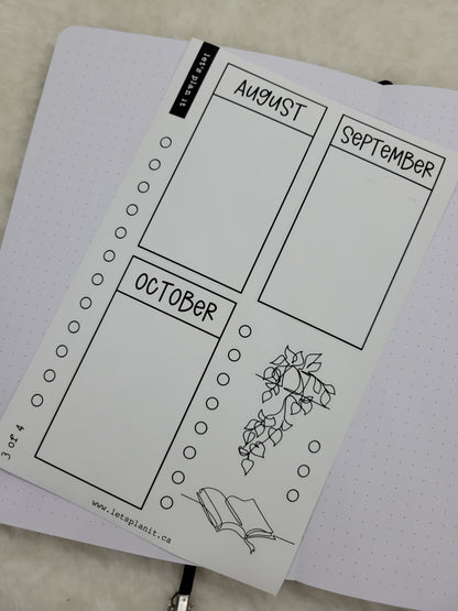 Build Your Own Book Journal | Stickers | 2 paper types|  39 variants