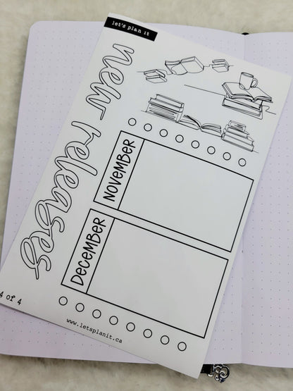 Build Your Own Book Journal | Stickers | 2 paper types|  39 variants
