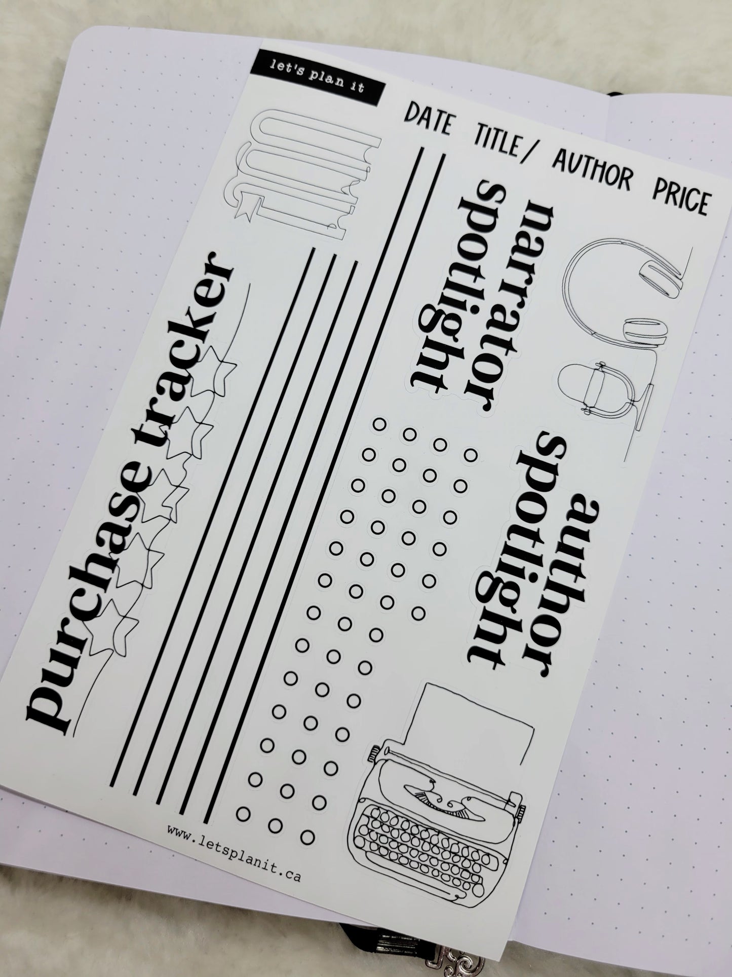 Build Your Own Book Journal | Stickers | 2 paper types|  39 variants