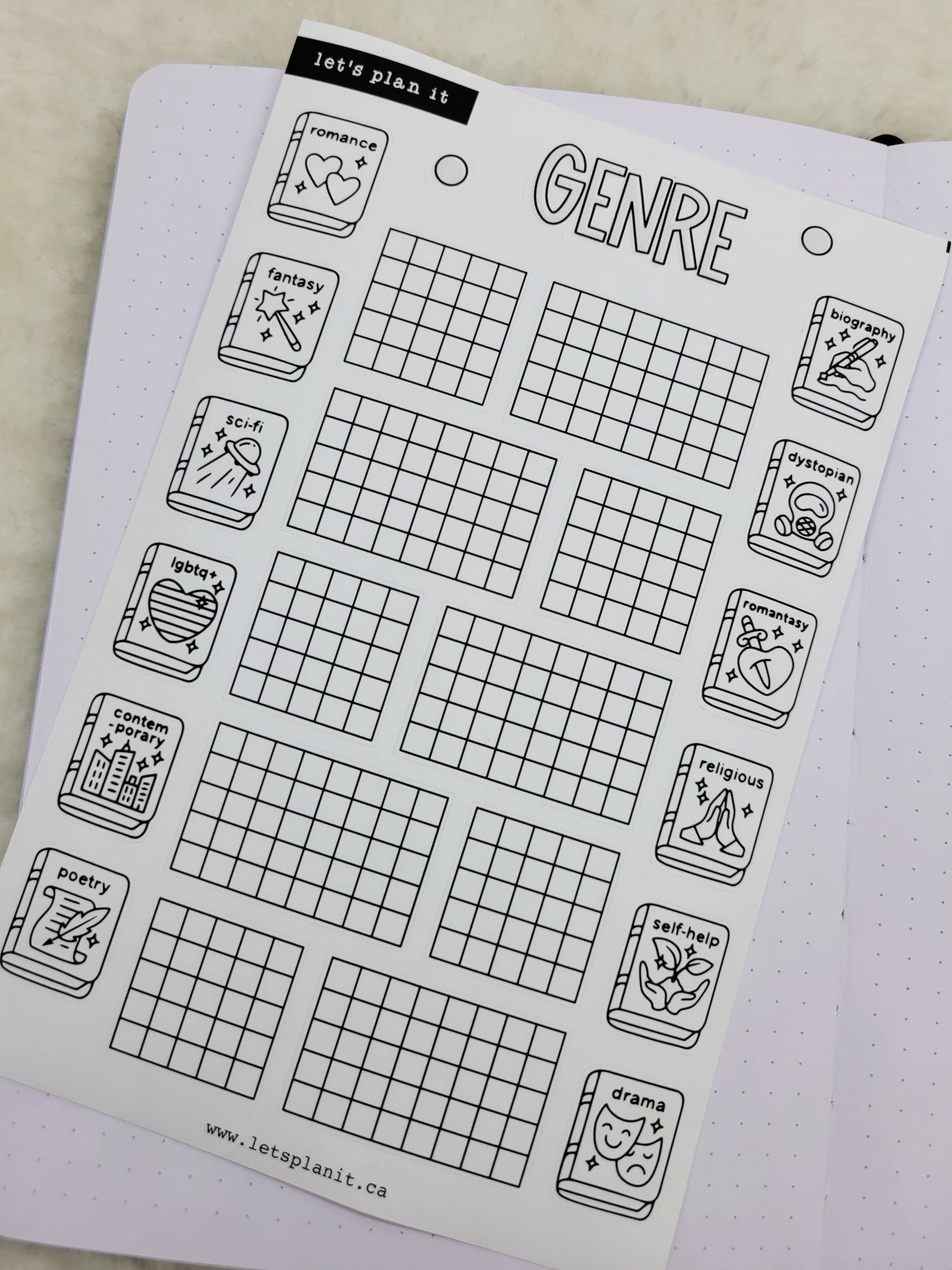 Build Your Own Book Journal | Stickers | 2 paper types|  39 variants