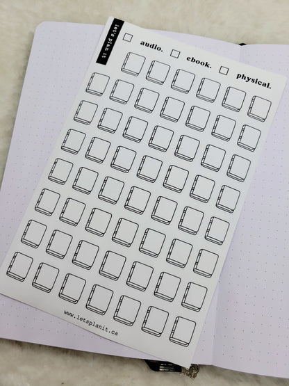 Build Your Own Book Journal | Stickers | 2 paper types|  39 variants