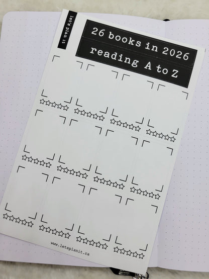 Build Your Own Book Journal | Stickers | 2 paper types|  39 variants