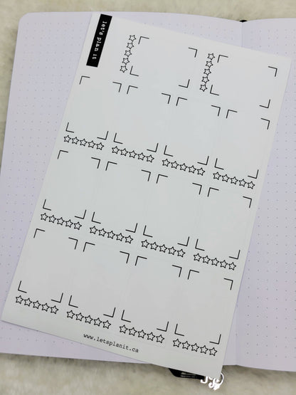 Build Your Own Book Journal | Stickers | 2 paper types|  39 variants