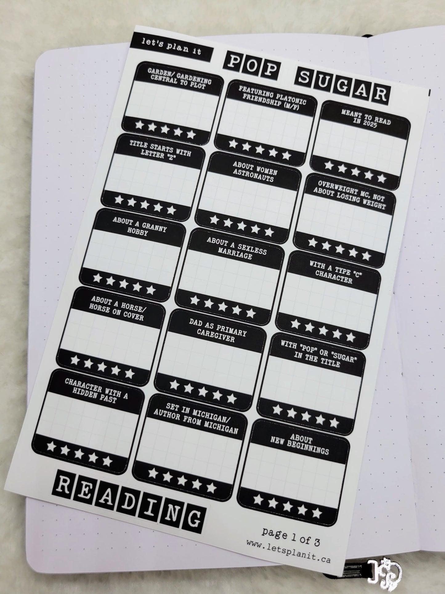 Build Your Own Book Journal | Stickers | 2 paper types|  39 variants