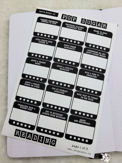Build Your Own Book Journal | Stickers | 2 paper types|  39 variants