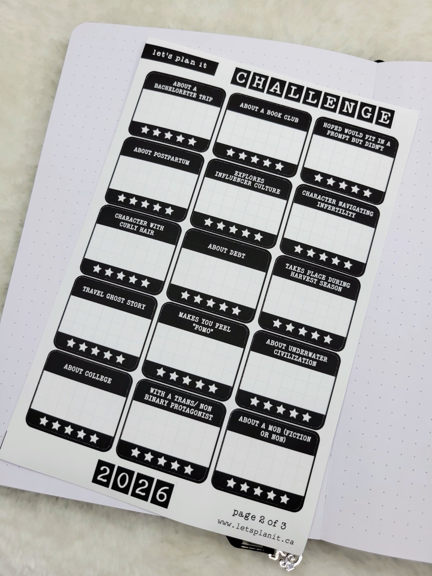 Build Your Own Book Journal | Stickers | 2 paper types|  39 variants
