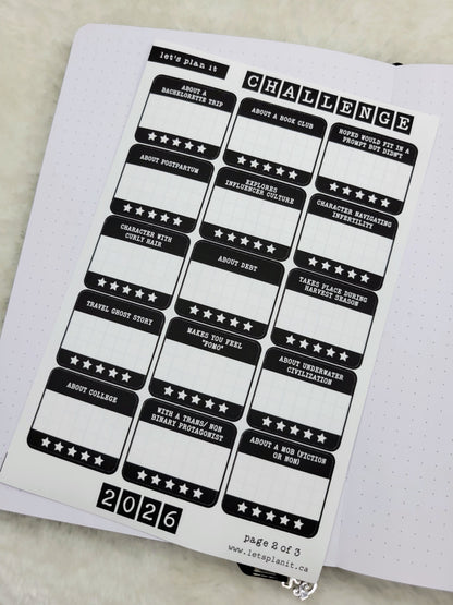 Build Your Own Book Journal | Stickers | 2 paper types|  39 variants