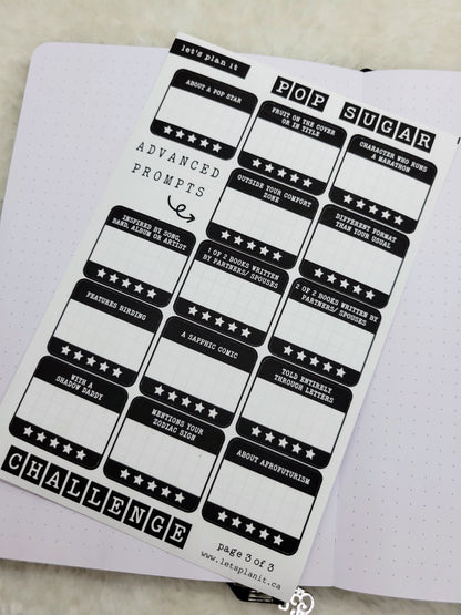 Build Your Own Book Journal | Stickers | 2 paper types|  39 variants