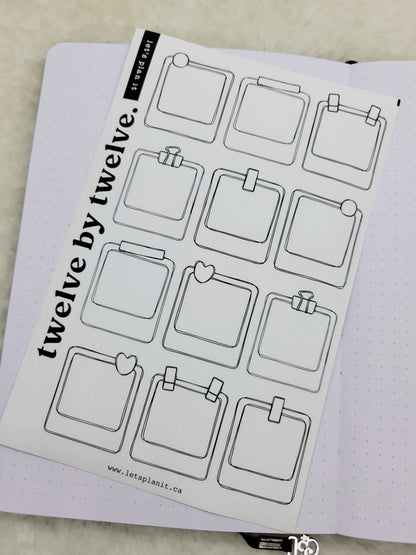Build Your Own Book Journal | Stickers | 2 paper types|  39 variants