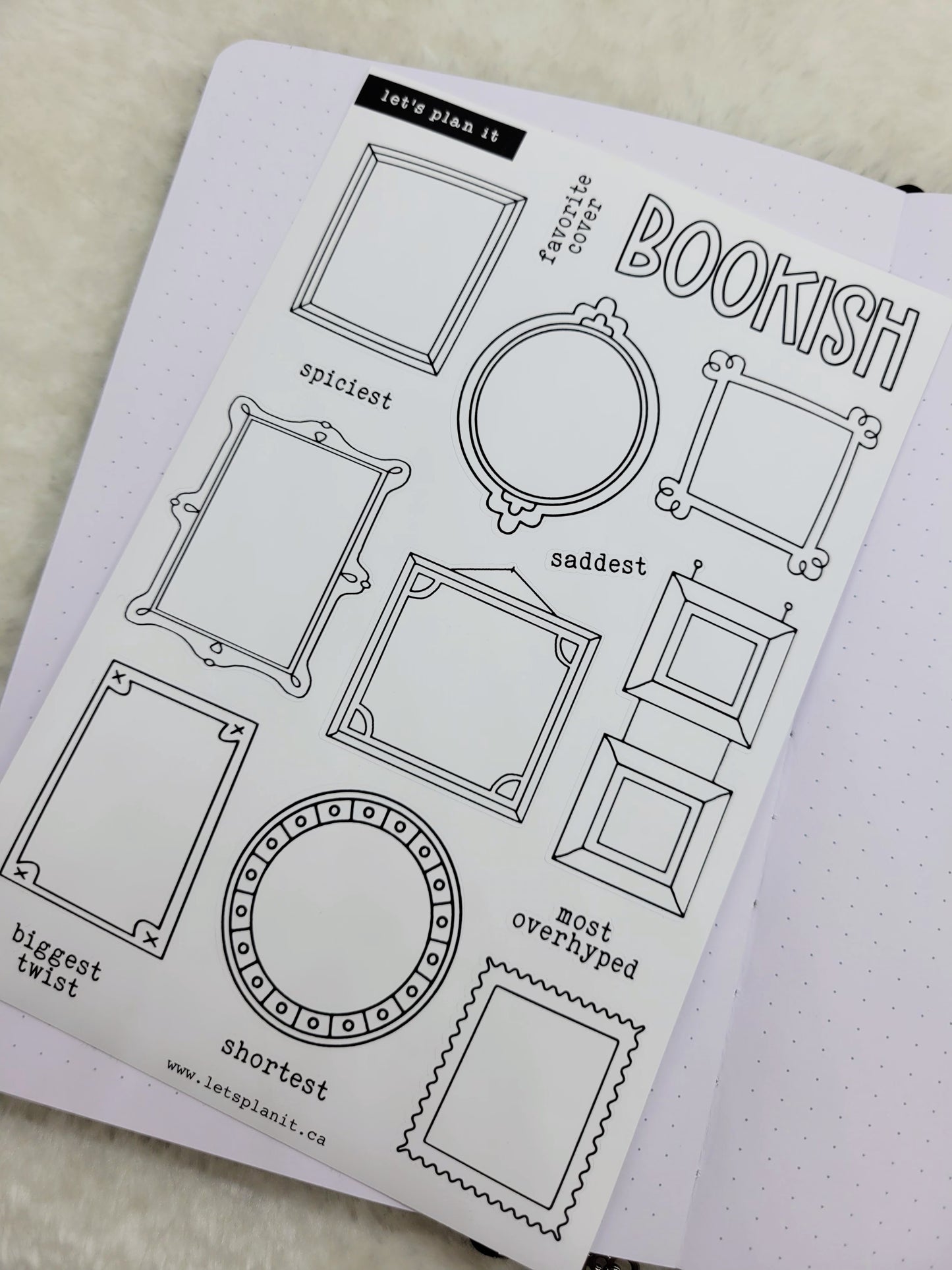 Build Your Own Book Journal | Stickers | 2 paper types|  39 variants