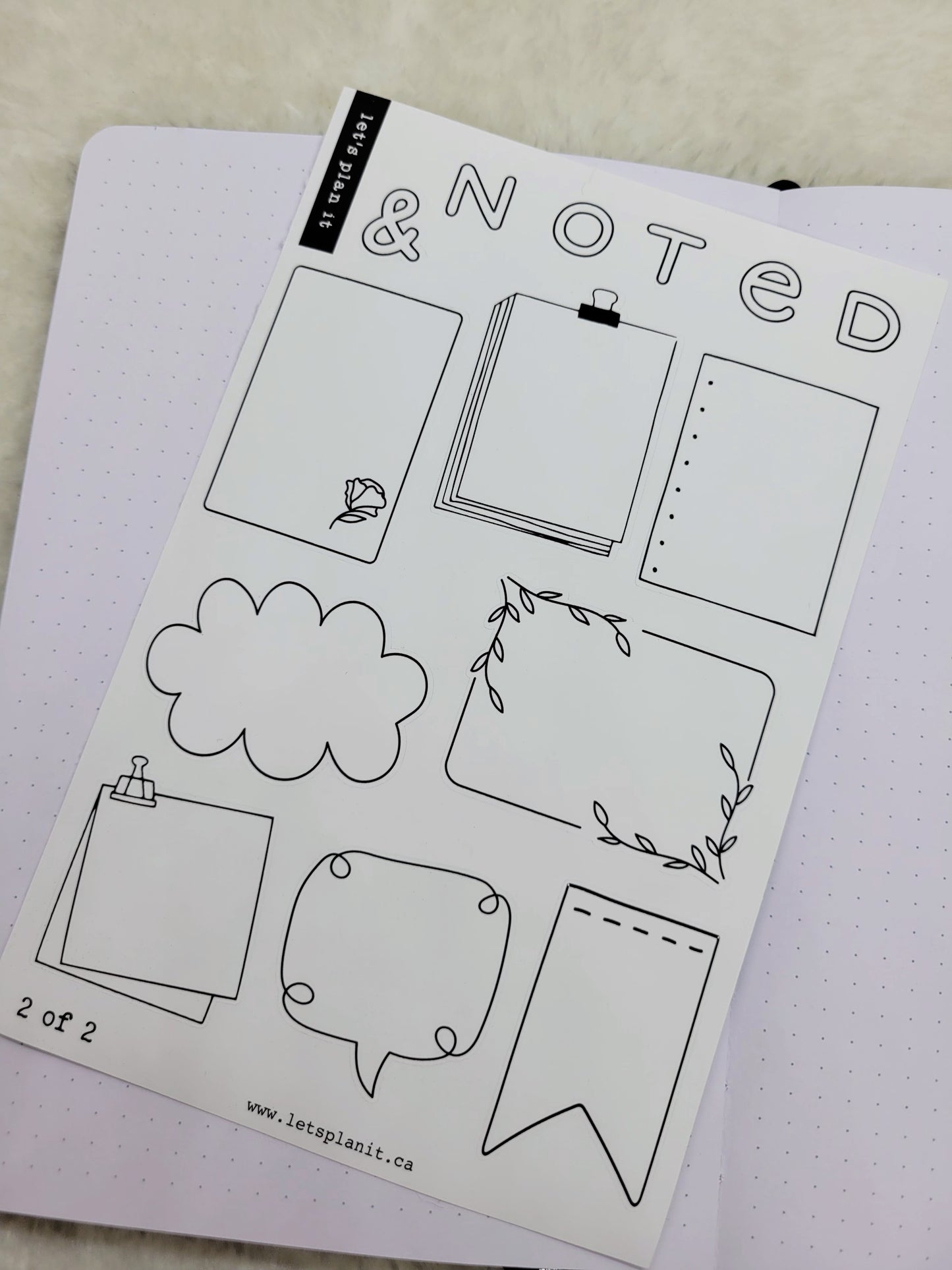 Build Your Own Book Journal | Stickers | 2 paper types|  39 variants