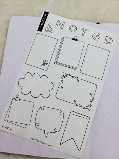 Build Your Own Book Journal | Stickers | 2 paper types|  39 variants