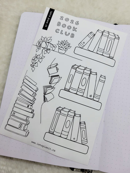 Build Your Own Book Journal | Stickers | 2 paper types|  39 variants