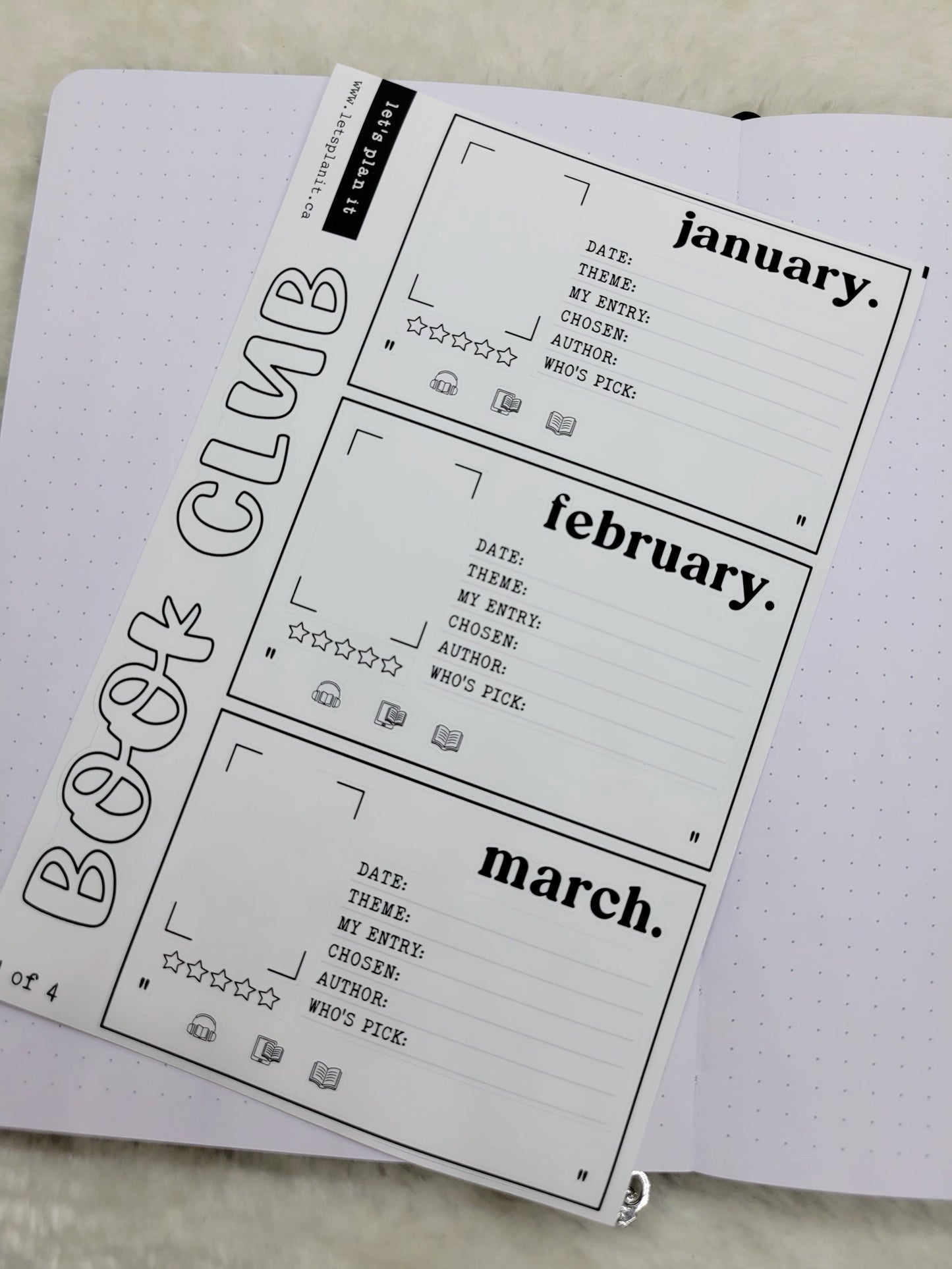 Build Your Own Book Journal | Stickers | 2 paper types|  39 variants
