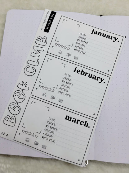 Build Your Own Book Journal | Stickers | 2 paper types|  39 variants
