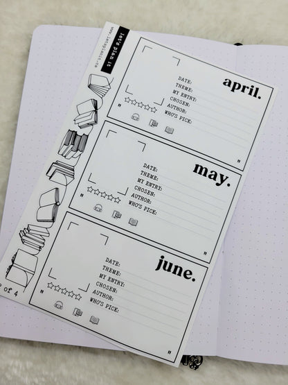 Build Your Own Book Journal | Stickers | 2 paper types|  39 variants
