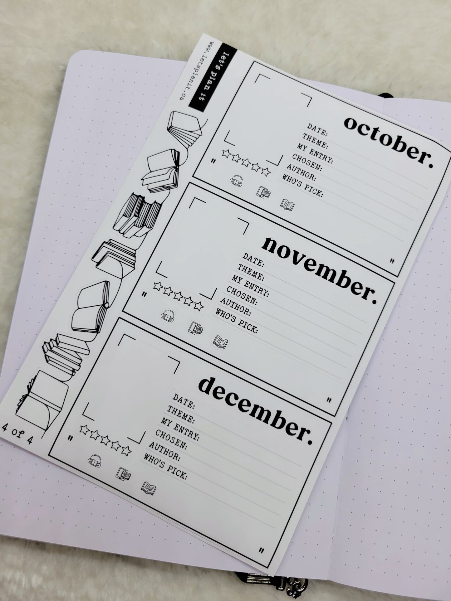 Build Your Own Book Journal | Stickers | 2 paper types|  39 variants