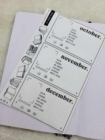 Build Your Own Book Journal | Stickers | 2 paper types|  39 variants