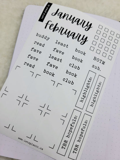 Build Your Own Book Journal | Stickers | 2 paper types|  39 variants