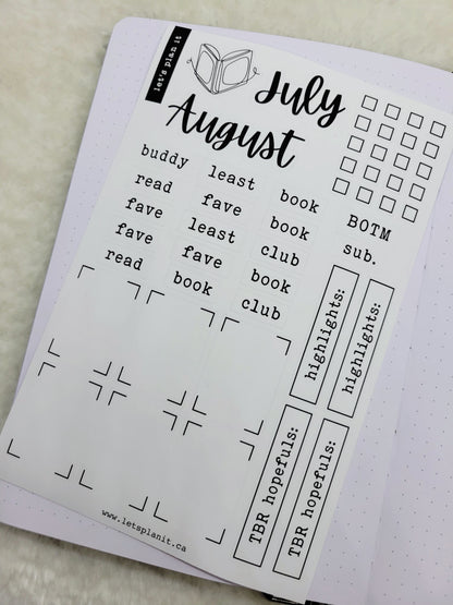 Build Your Own Book Journal | Stickers | 2 paper types|  39 variants