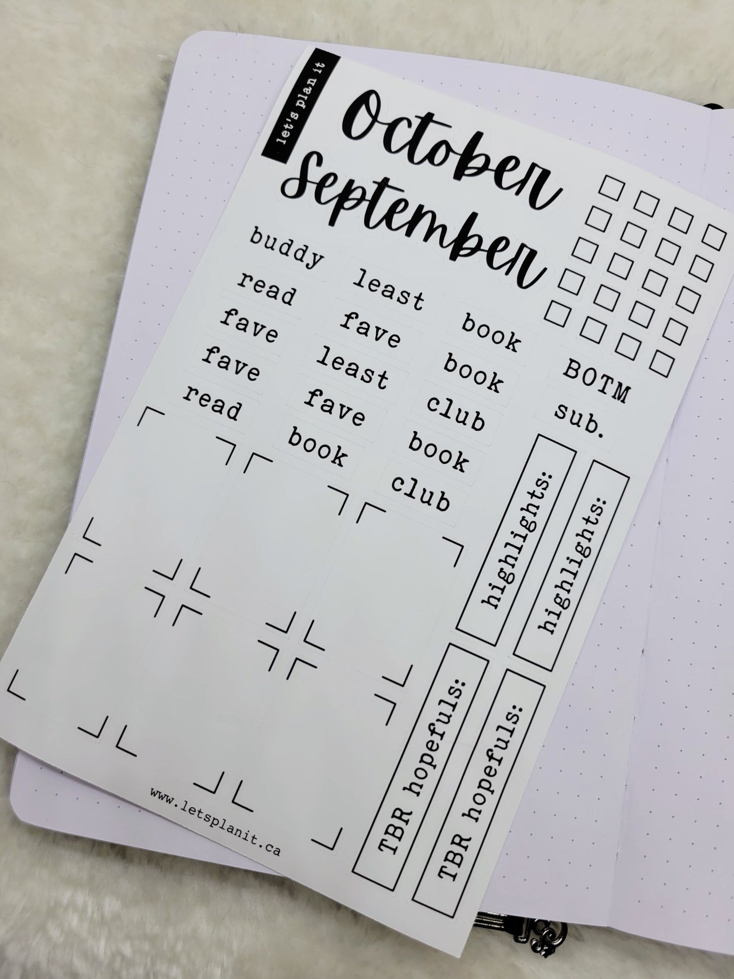 Build Your Own Book Journal | Stickers | 2 paper types|  39 variants