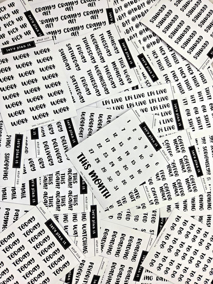 #FSF - SWEET FONT | 60 OPTIONS |Transparent matte