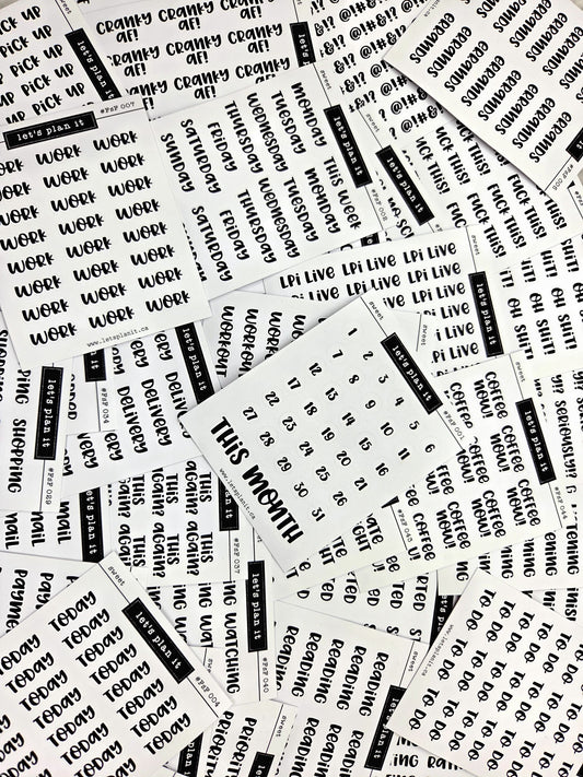 #FSF - SWEET FONT | 60 OPTIONS |Transparent matte