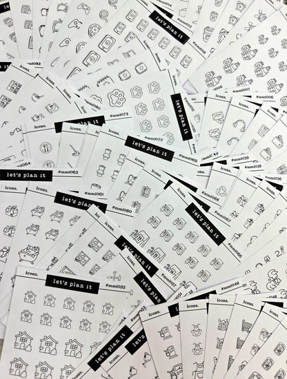 Mini Icons | 84 options | 2 paper types