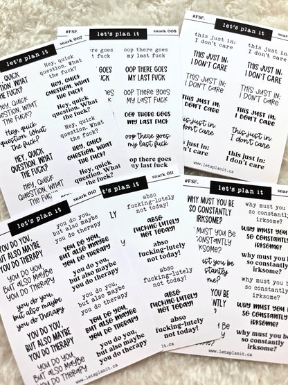 #FSF SNARKY quotes | 07-012 | 2 paper types