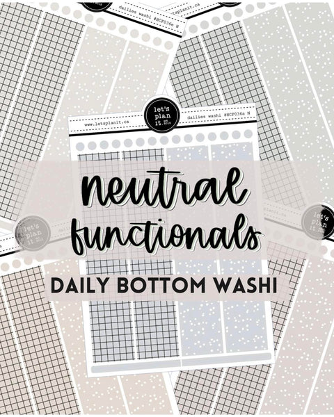 NEUTRAL FUNCTIONALS | Daily Bottom Washi
