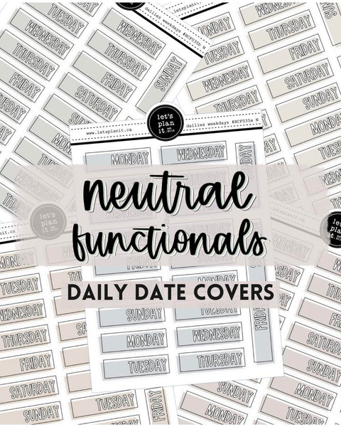 NEUTRAL FUNCTIONALS | Daily Date Covers