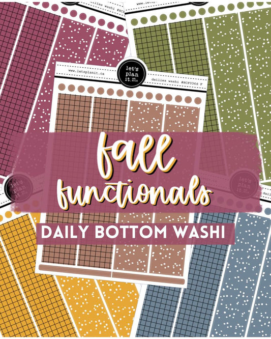 -- FALL FUNCTIONALS | Daily Bottom Washi