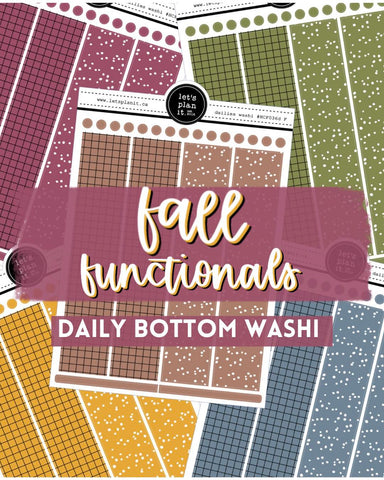 FALL FUNCTIONALS | Daily Bottom Washi