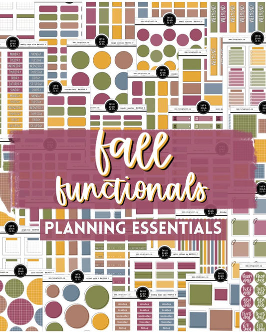 -- FALL FUNCTIONALS | Planning Essentials | 34 options