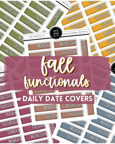 FALL FUNCTIONALS | Daily Date Covers
