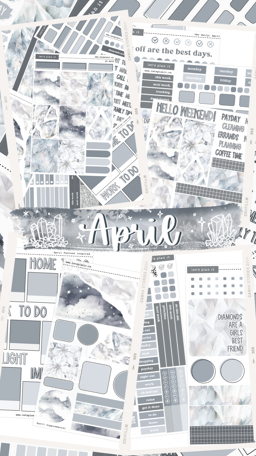 BIRTHSTONE COLLECTION | April | Weekly Kits