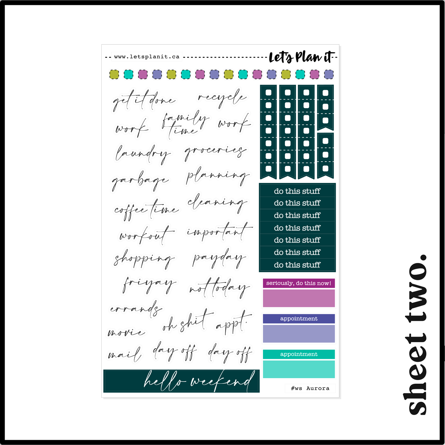 AURORA COLLECTION | Weekly Kits