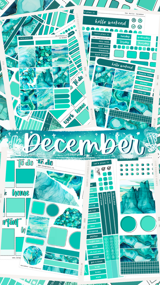 BIRTHSTONE COLLECTION | December | Weekly Kits