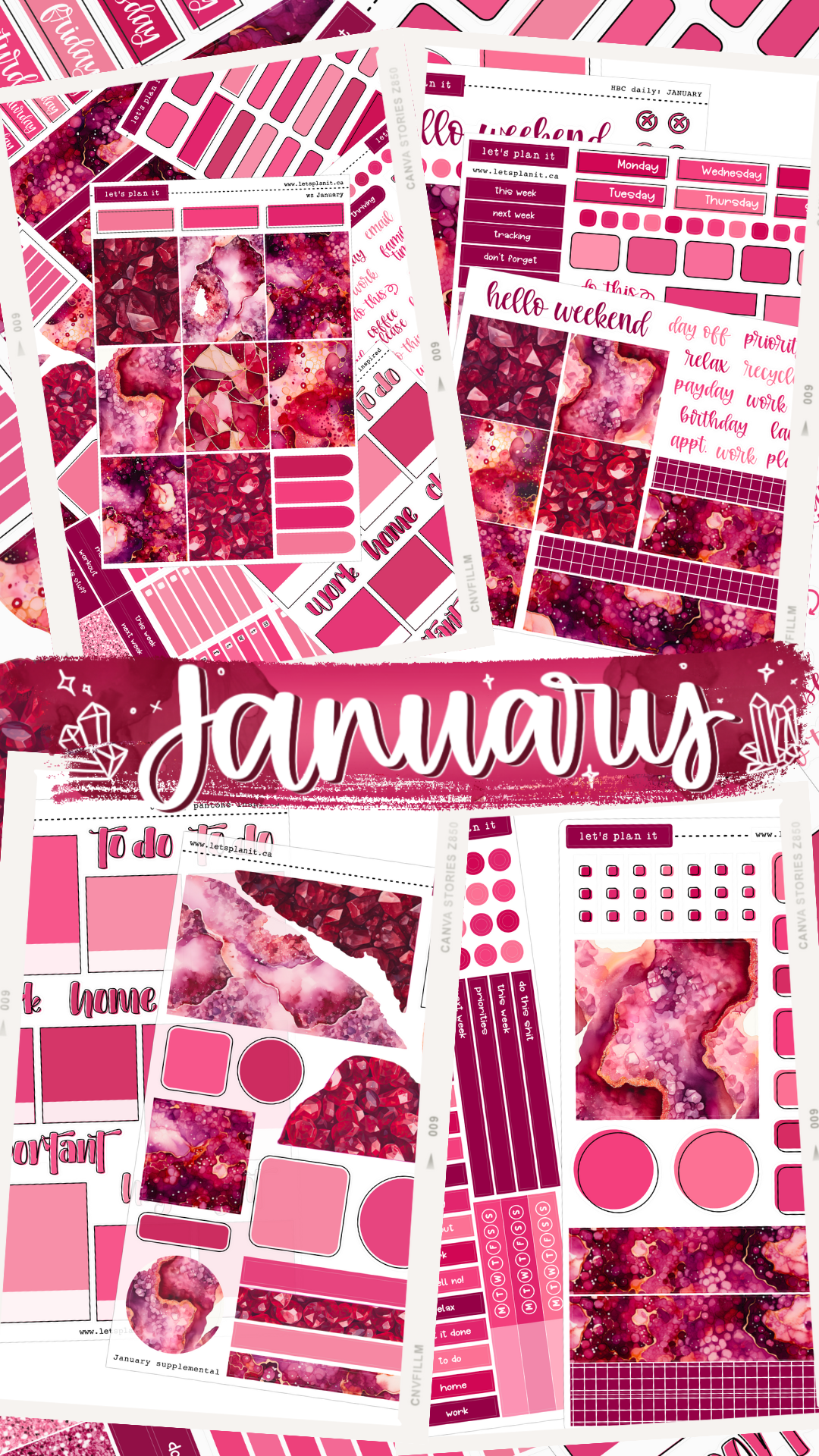 BIRTHSTONE COLLECTION | January | Weekly Kits
