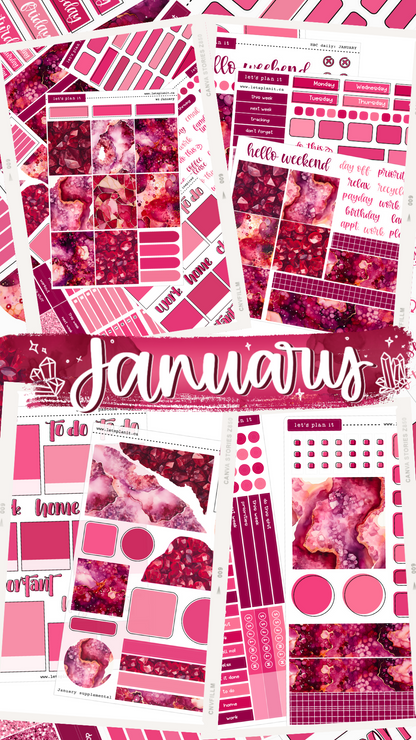 BIRTHSTONE COLLECTION | January | Weekly Kits