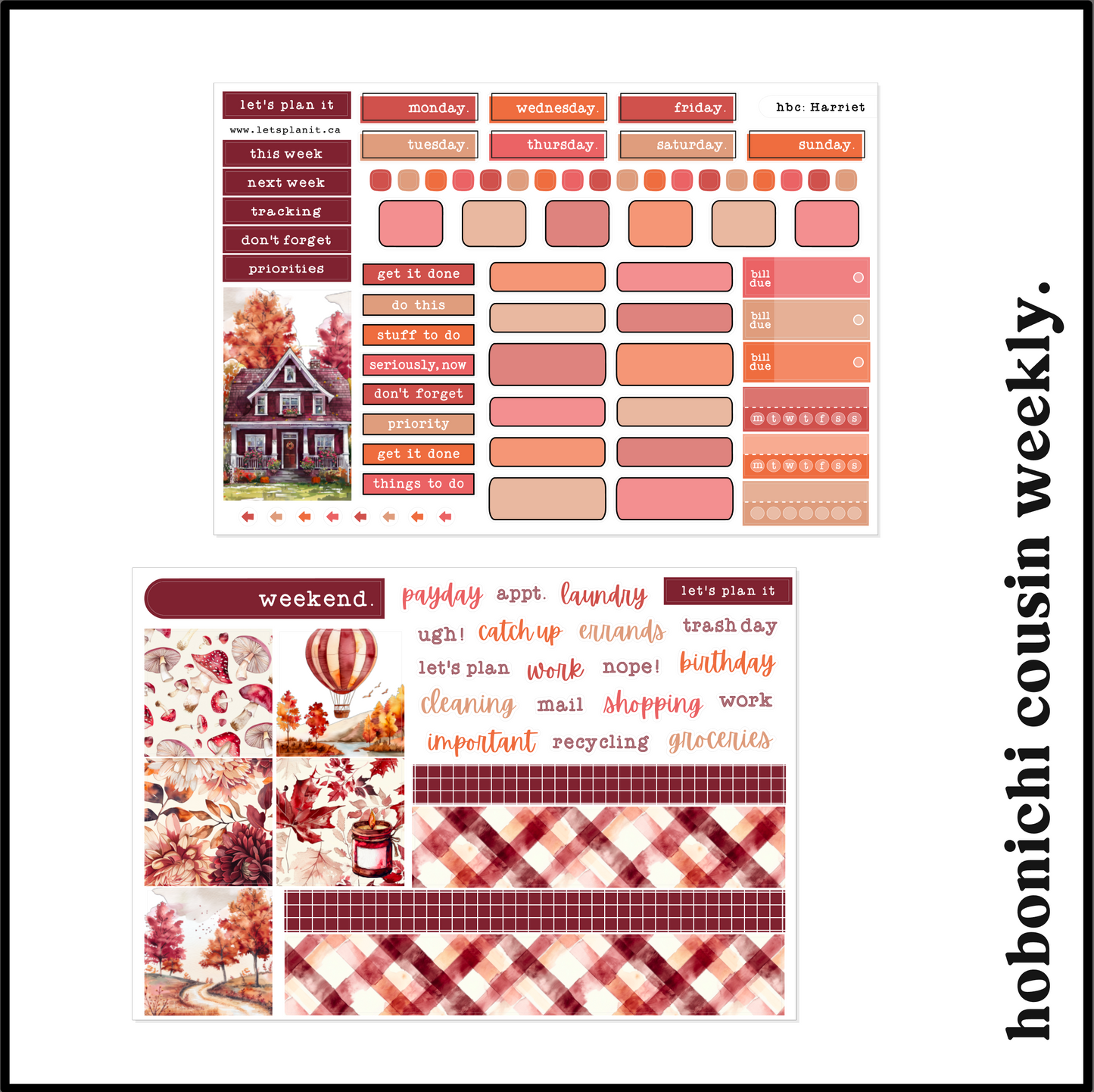 -- HARRIETT COLLECTION | Weekly Kits