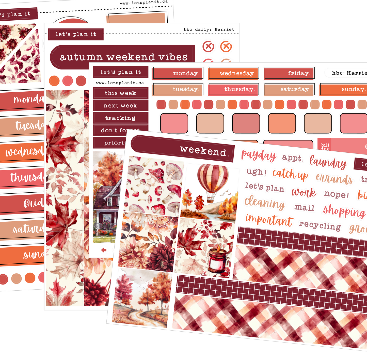 -- HARRIETT COLLECTION | Weekly Kits