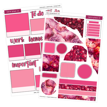 -- BIRTHSTONE COLLECTION | January | Weekly Kits