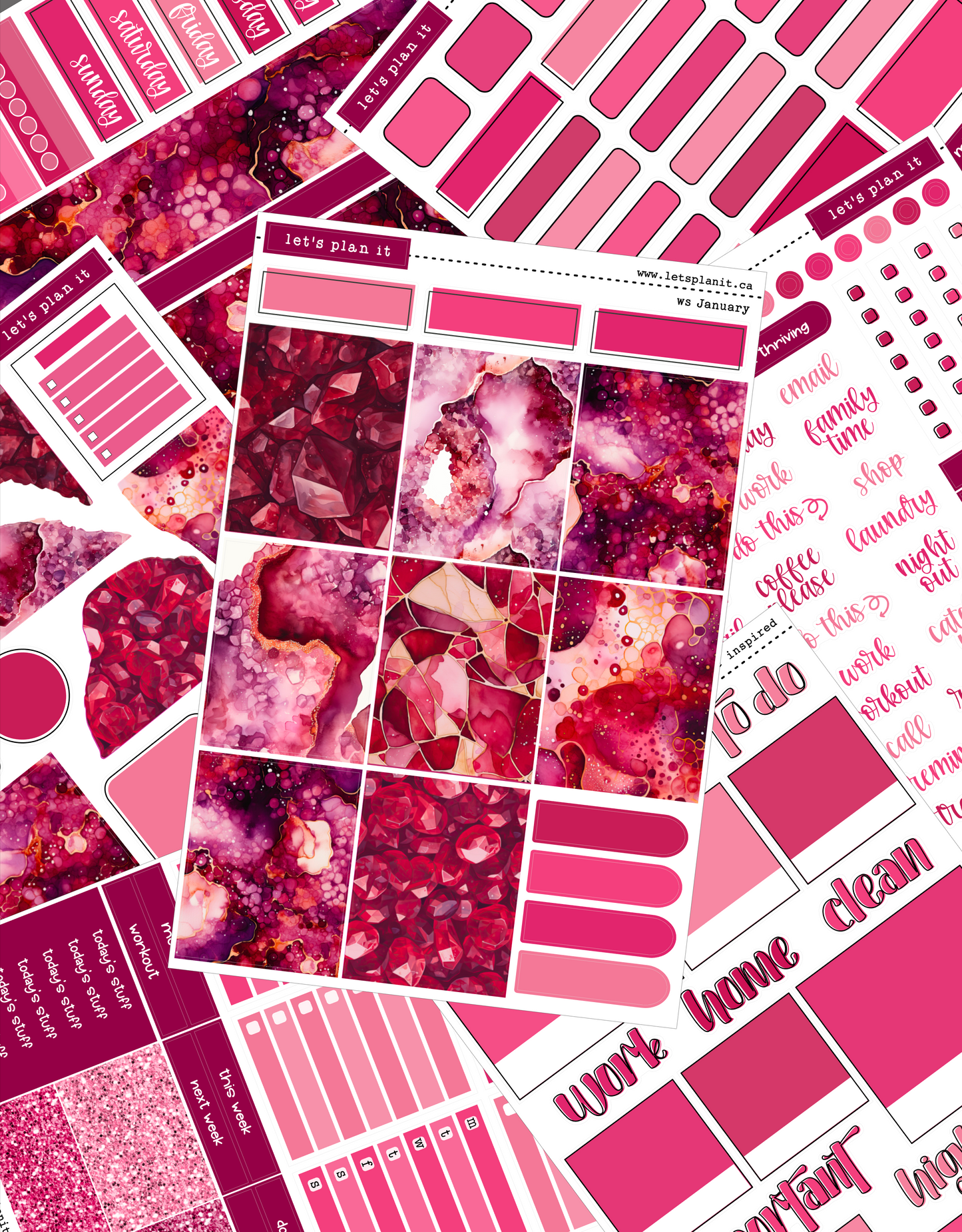 -- BIRTHSTONE COLLECTION | January | Weekly Kits